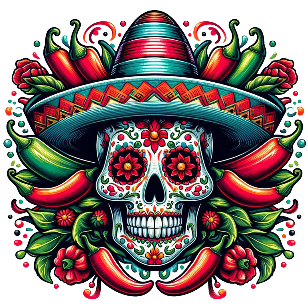 Fiesta Skull Cinco De Mayo