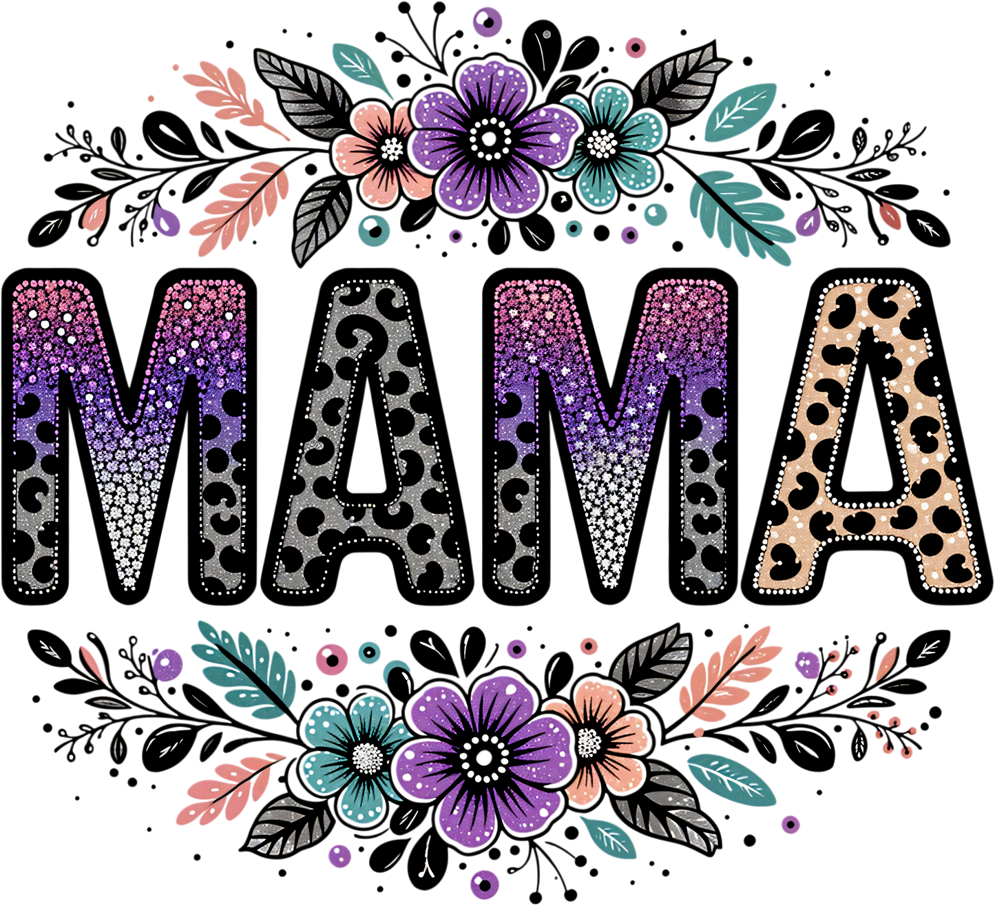 Glitter Pink Mama 2