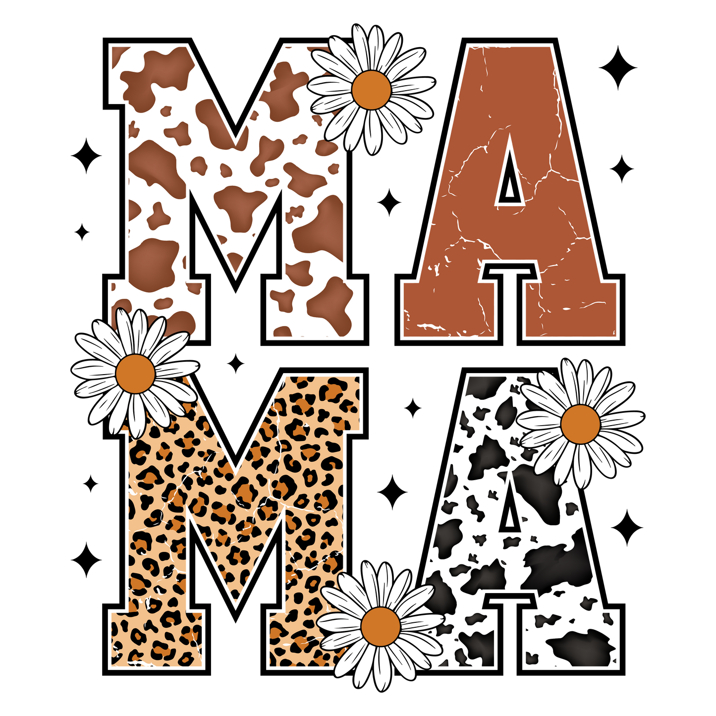 Mama Cow Print