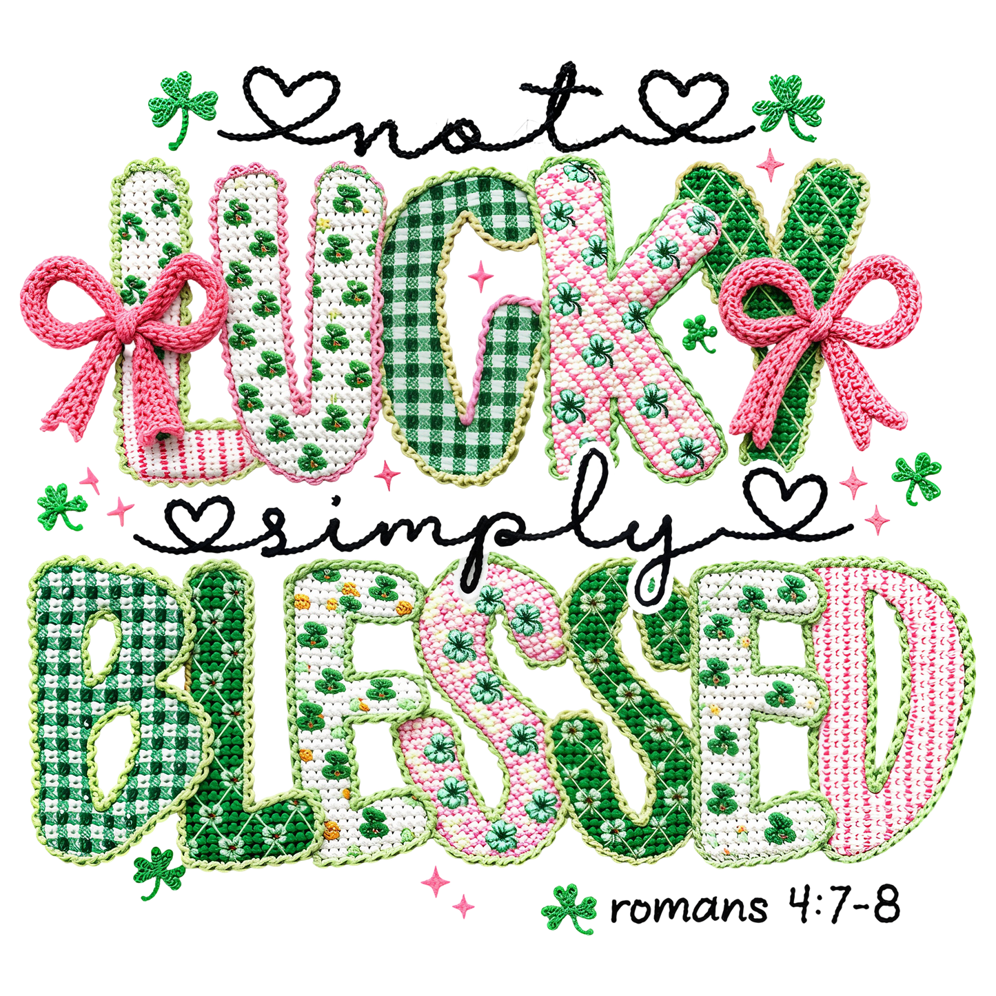 Faux Yarn Coquette St Patrick's day