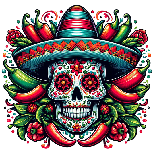 Fiest Skull Cinco De Mayo
