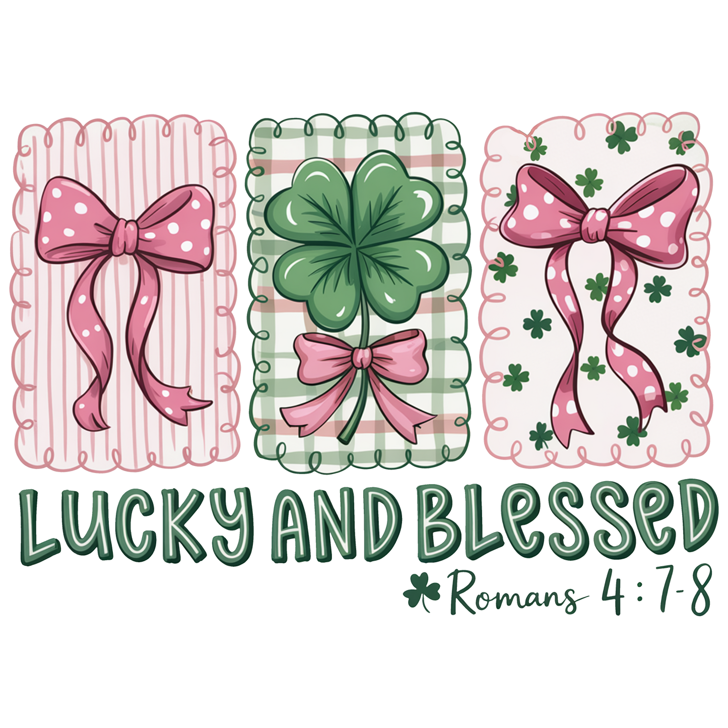 Lucky And Blessed Retro Patrick