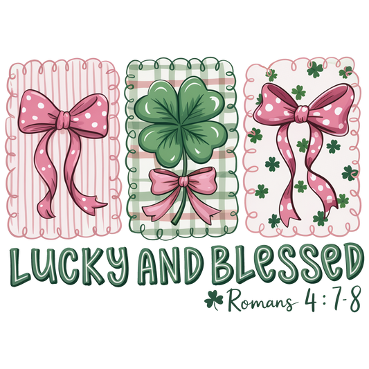Lucky And Blessed Retro Patrick