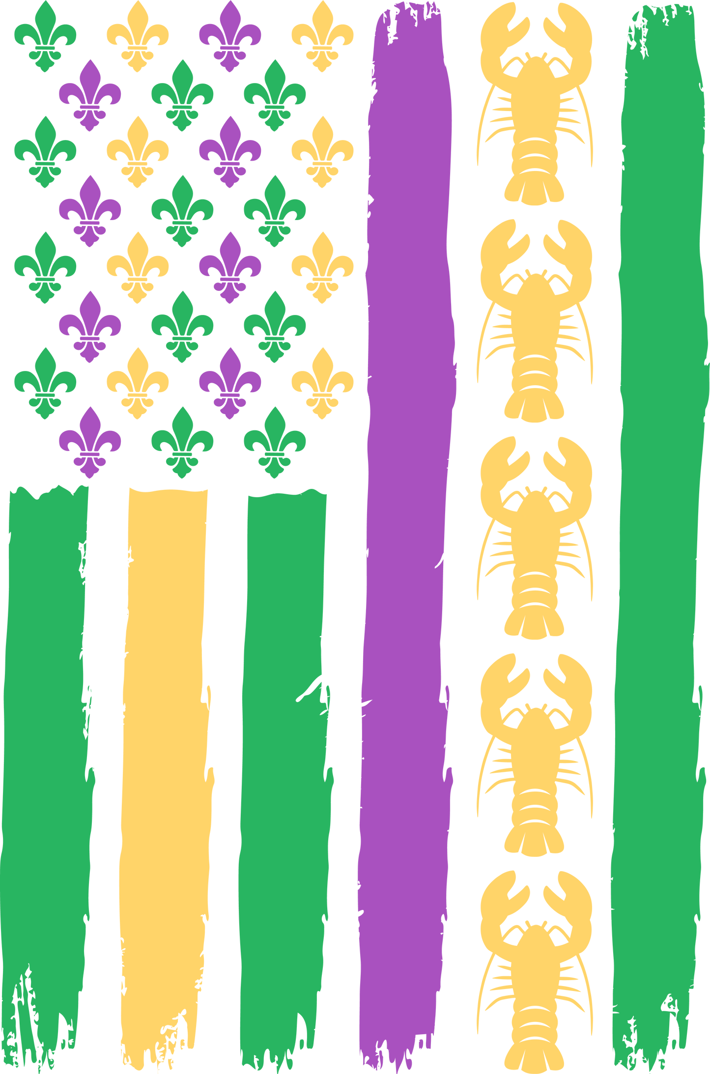 Mardi Gras Flag