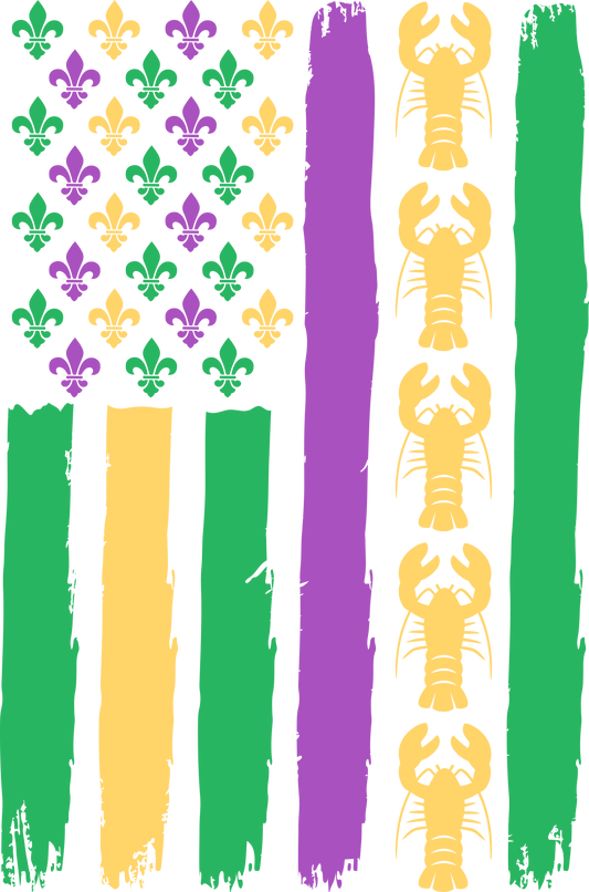 Mardi Gras Flag