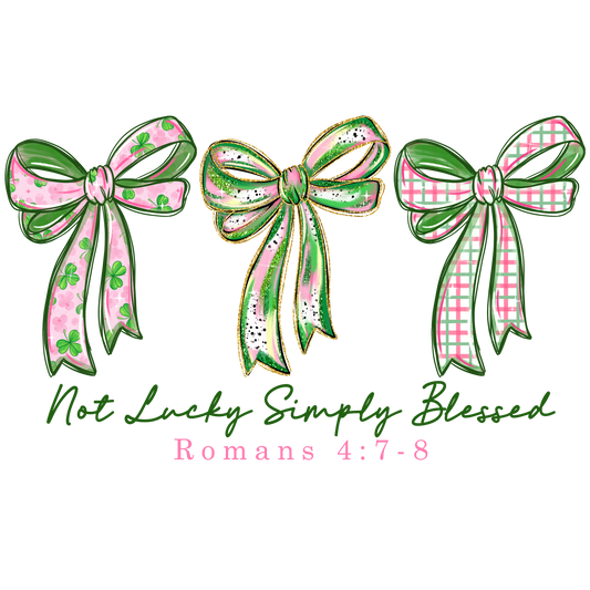 3 Bows Not Lucky Simply Blessed Romans 4:7-8