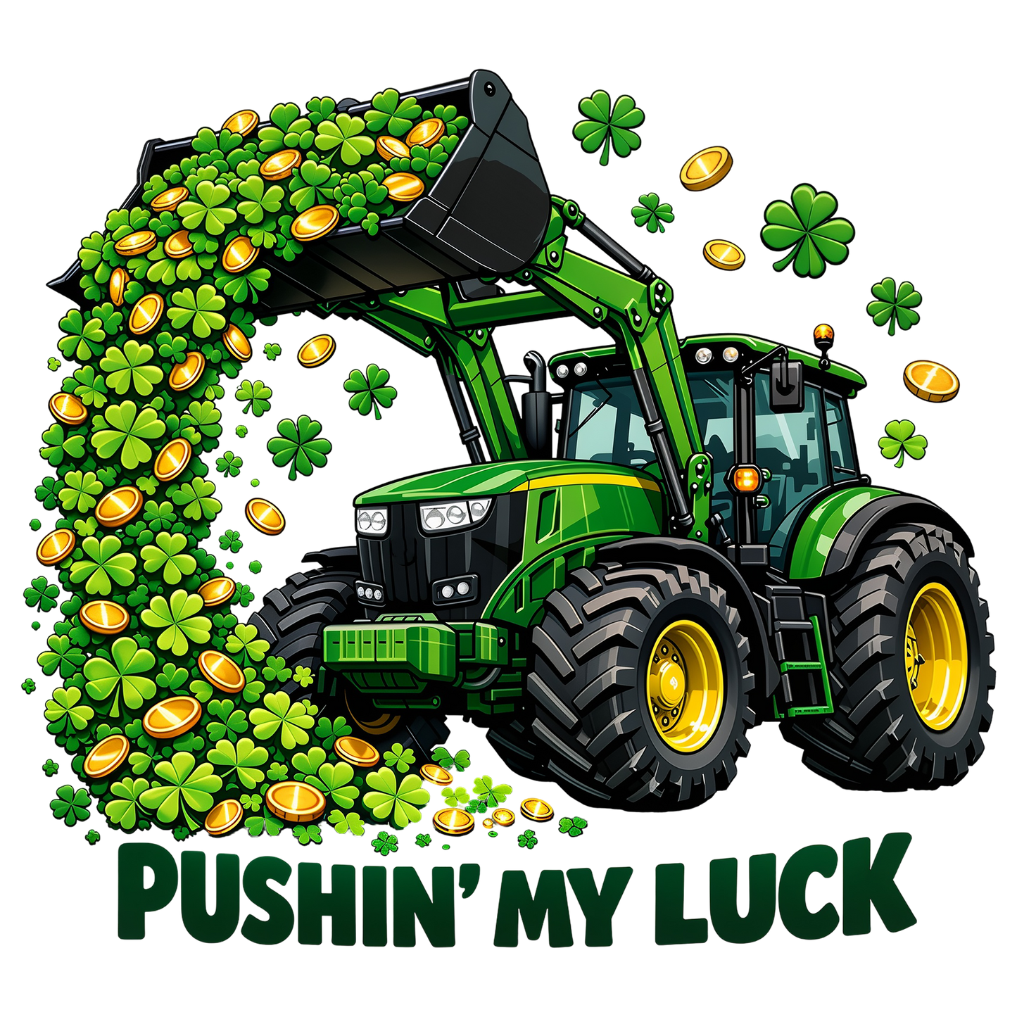 St Patrick's Day Tractor