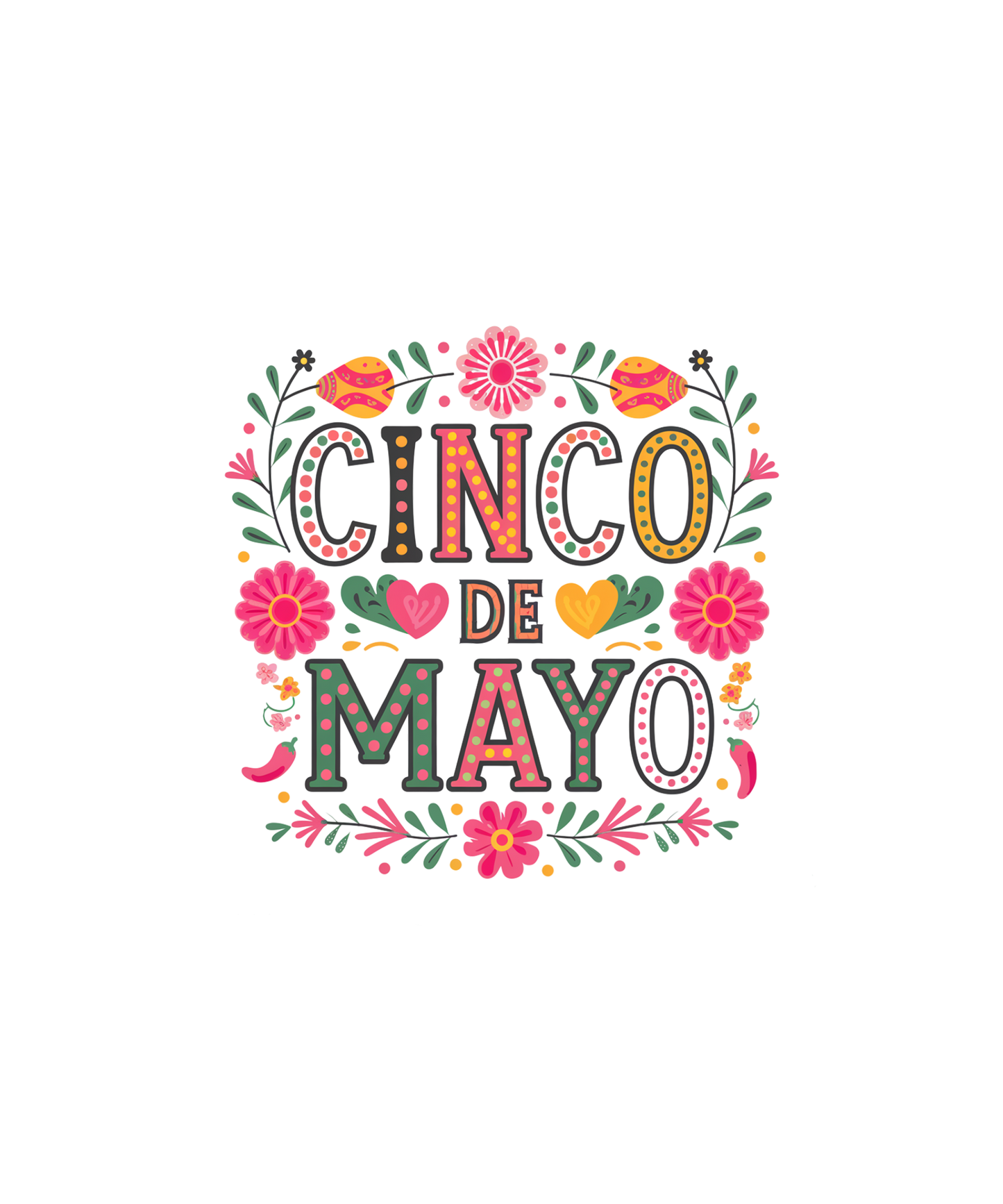Floral cinco de mayo